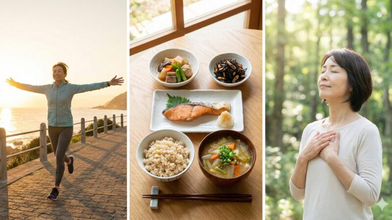 【50代の健康習慣】無理なく体と心を整える方法。四毒抜き、純和食、そして「動ける自分」への感謝。 