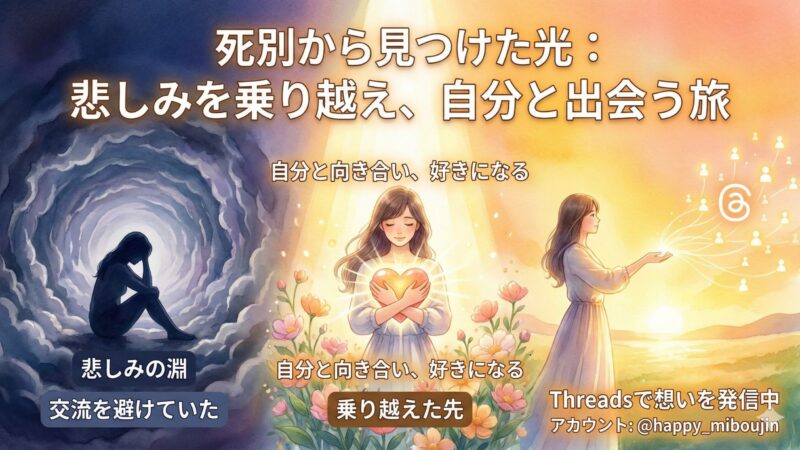 別を経験した私が、Threadsで伝えたいこと 