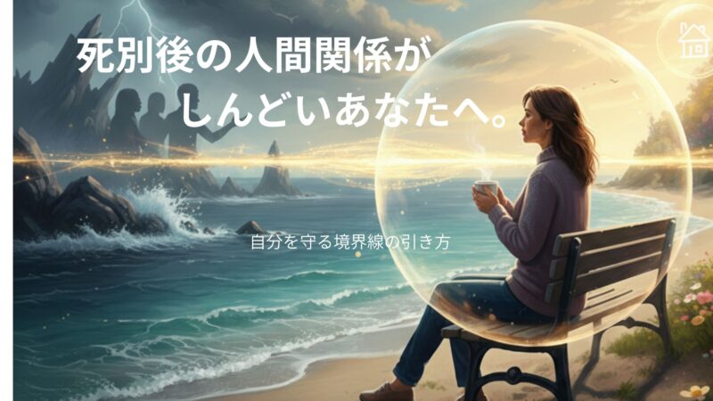 死別後の人間関係がしんどいあなたへ。｜自分を守る境界線の引き方 